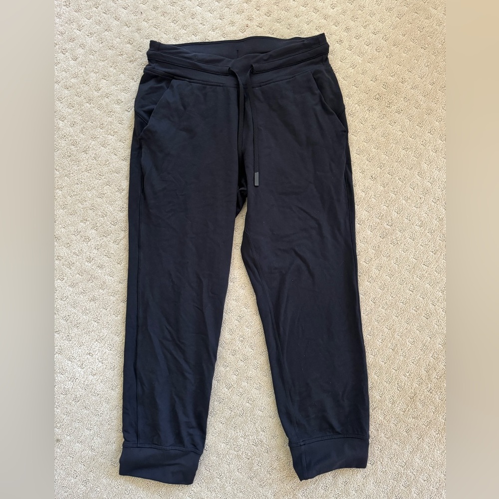 Black Crop Joggers